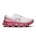 Ivory women's running shoes with pink CloudTec outsole and lace-up upper