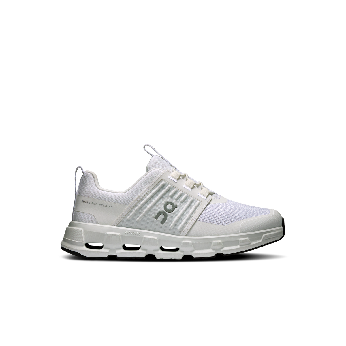 Kids' Cloudswift running shoes, white upper with cushioned pod sole
