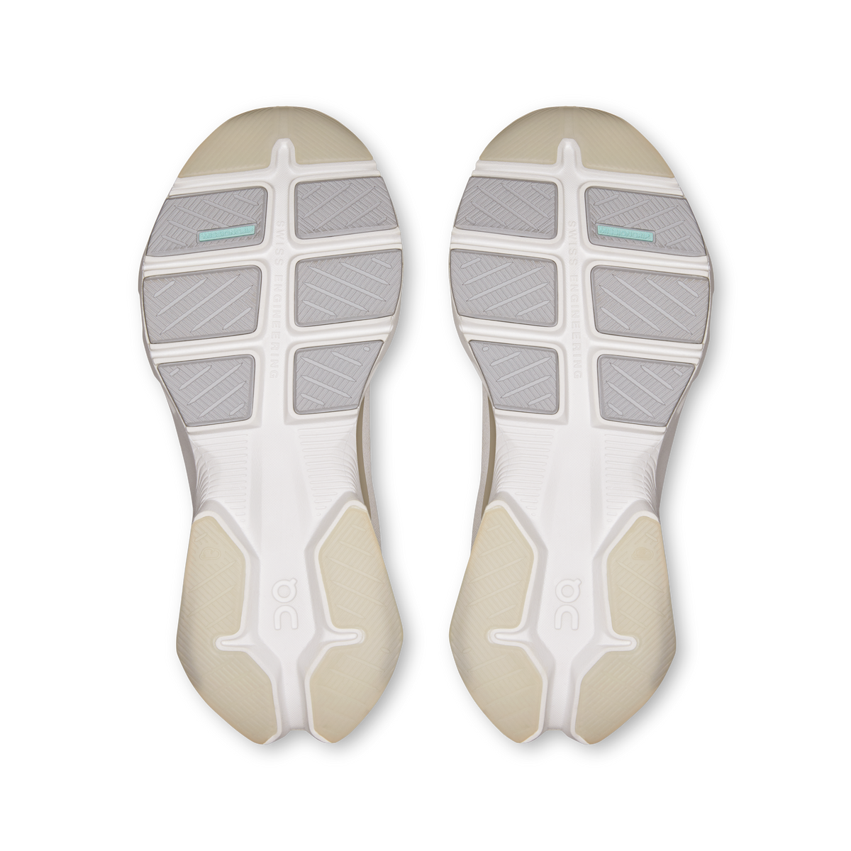 On Cloudpulse 2 women's white shoe outsoles with tread pattern