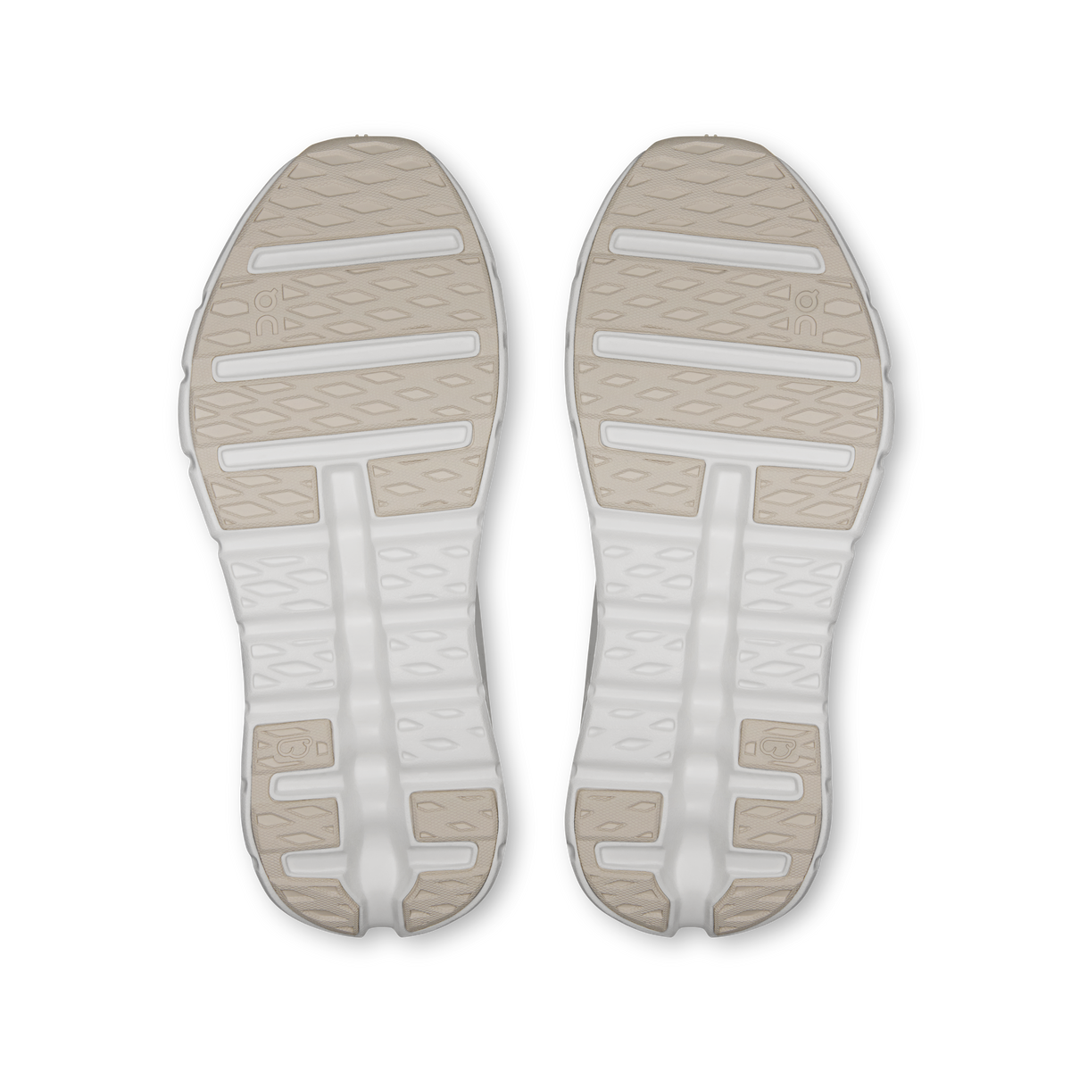 Shoe outsoles with rubber tread and CloudTec-style cushioning pods