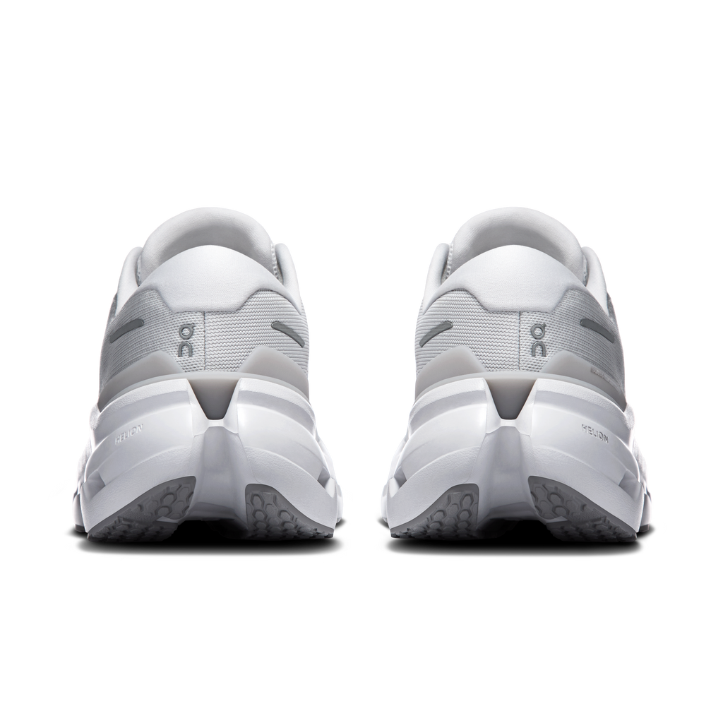 Women's Cloudrunner 3 running shoes, back view, padded collar and gray heel panel