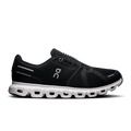On Cloud 6 men's running shoes, black mesh with white CloudTec midsole