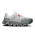 Men's On Running Cloudswift Amp shoes in gray knit with gray molded sole and red accents