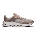 Men's running shoes, fog and ash knit upper, lace-up, white CloudTec sole