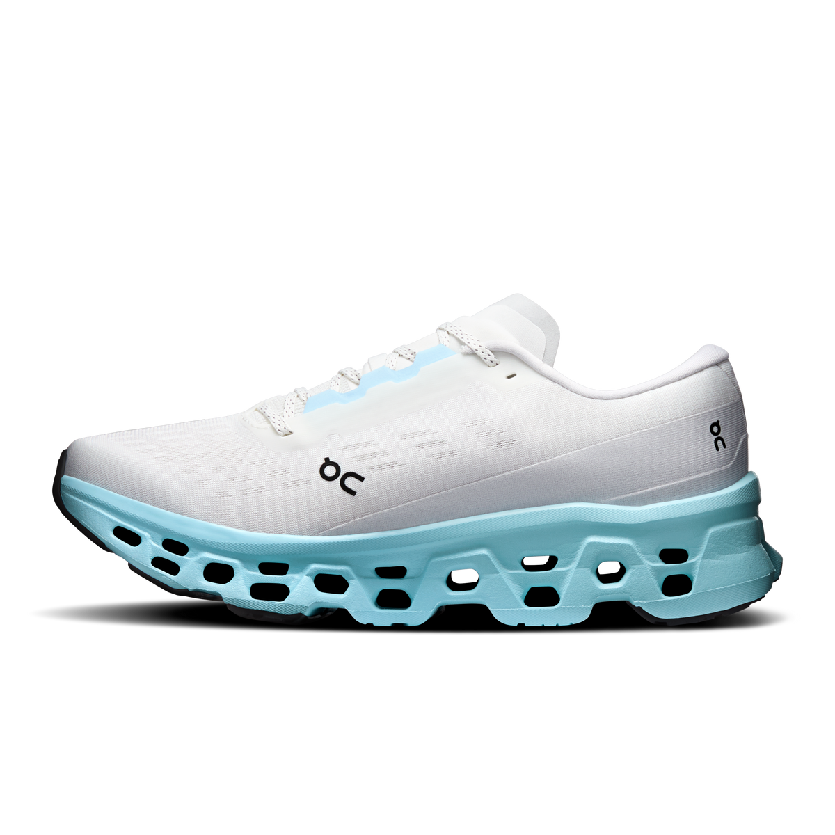 Men's Cloudmonster 3 running shoes in ivory with light blue midsole pods