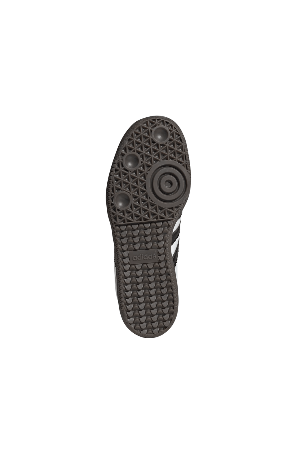 Kids' Adidas Samba OG sneaker outsole, dark rubber traction tread