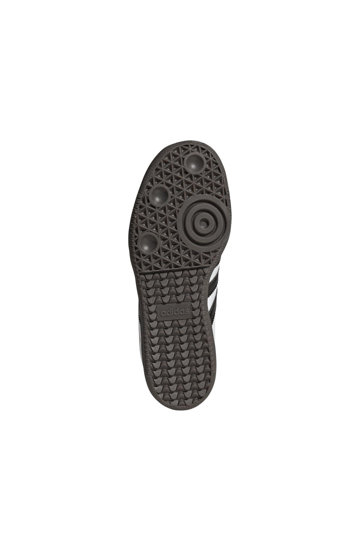 Kids' Adidas Samba OG sneaker outsole, dark rubber traction tread