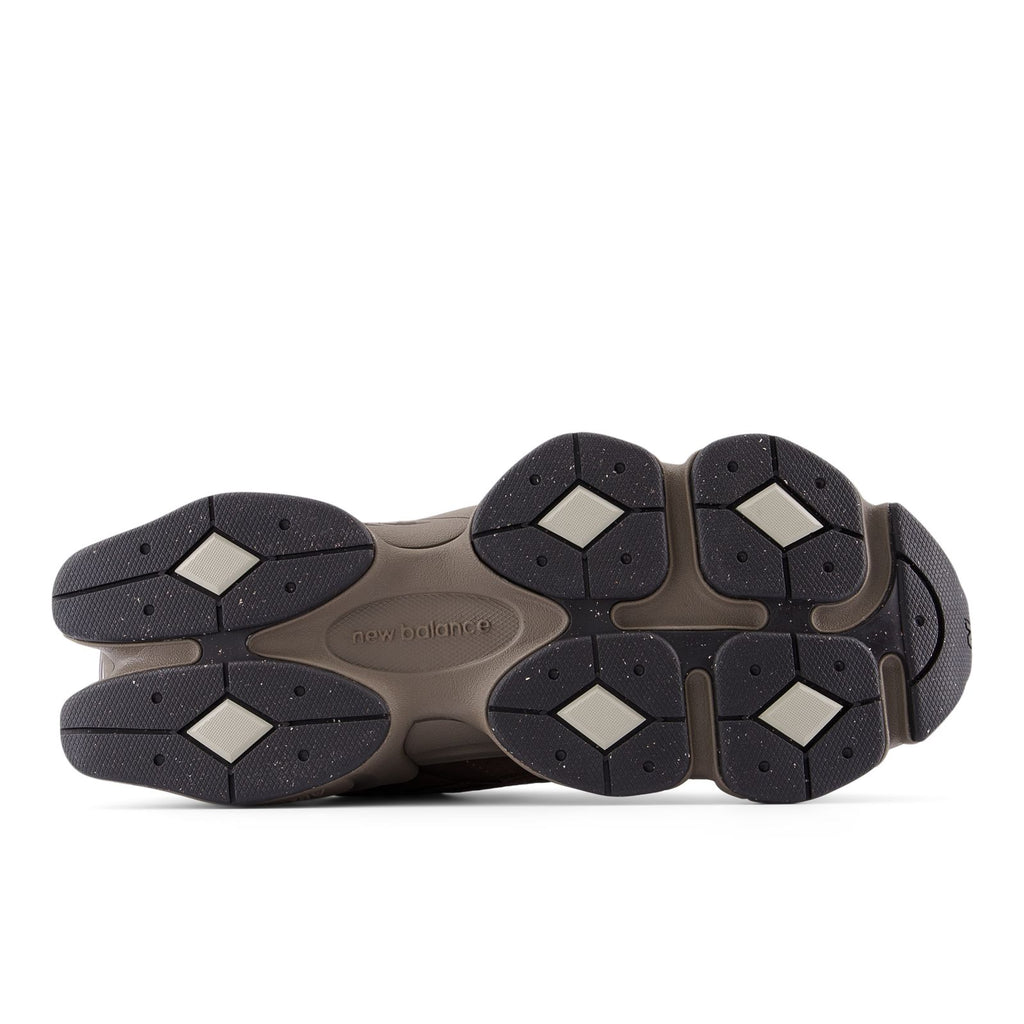 New Balance 9060 unisex sneakers, outsole view with rubber traction pods